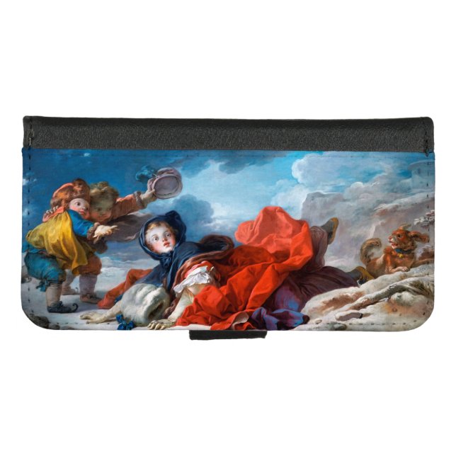 Winter, Fragonard iPhone Wallet Case (Front (Horizontal))