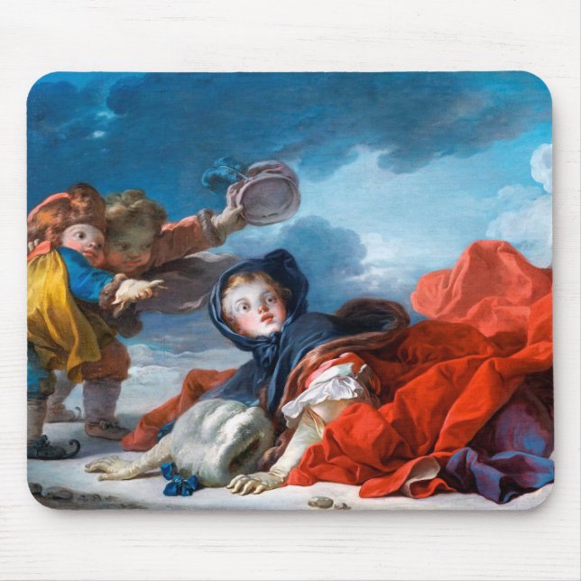 Winter, Fragonard Mouse Pad (Front)