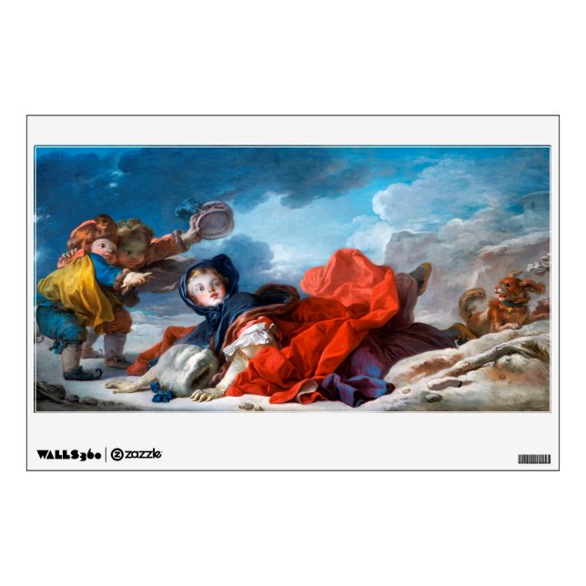 Winter, Fragonard Wall Decal (Front)