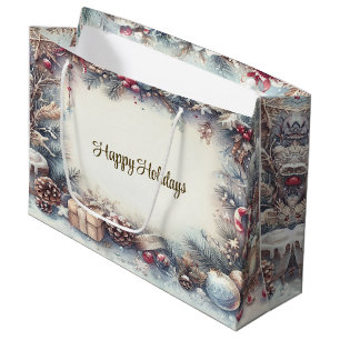 Winter Frame Holiday Gift Bag