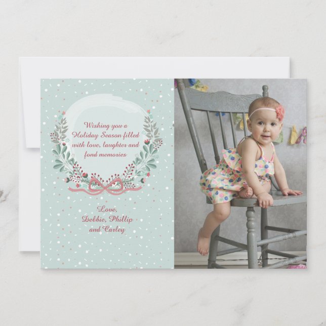 Winter Frame Photo Holiday Card (Front)