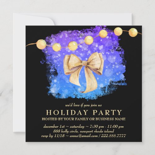   Winter Freeze Christmas Party iNVITATION