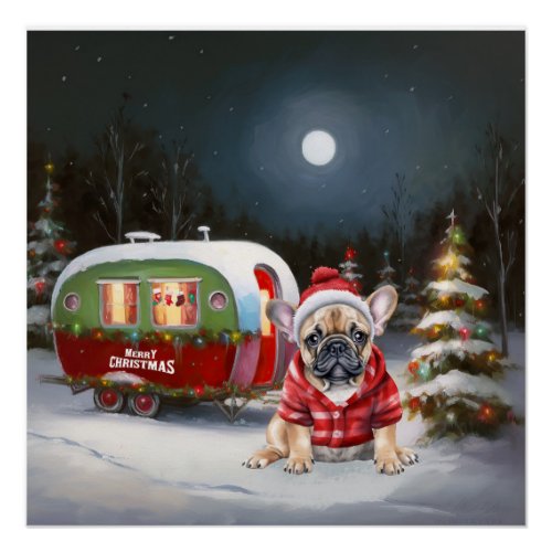 Winter French Bulldog Caravan Christmas Adventure  Poster