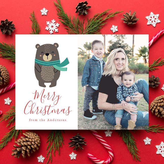 Winter Friends | Bear Holiday Photo Card (Creator Uploaded)