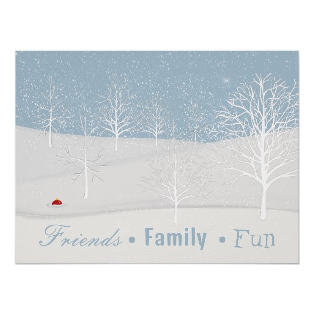 Winter Friends Family Fun Poster (Front)