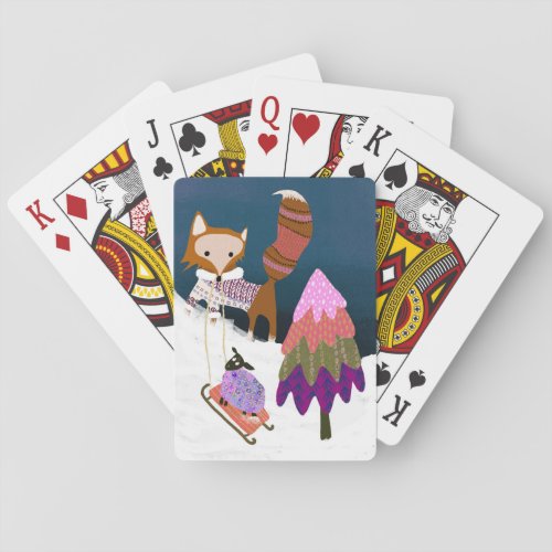 Winter Friends Playing Cards made by Bicycle