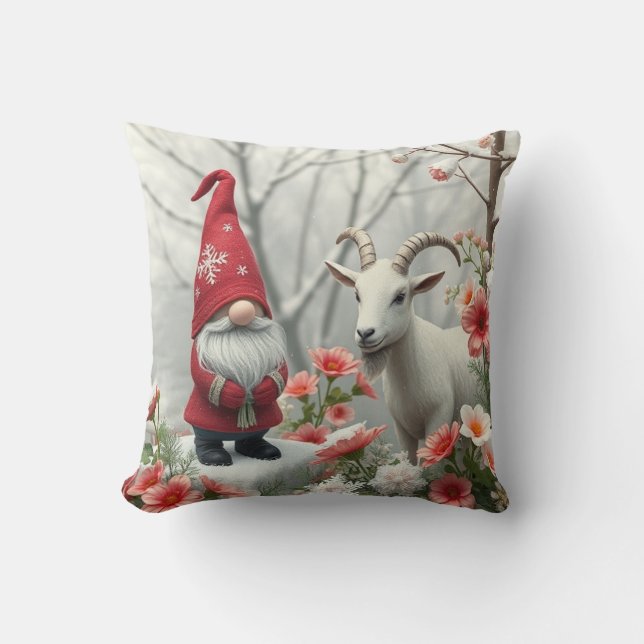 Winter Friends Throw Pillow (Front)