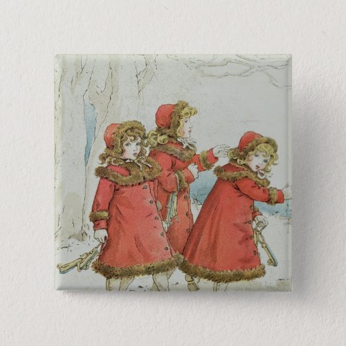 Winter from April Babys Book of Tunes 1900 Pinback Button