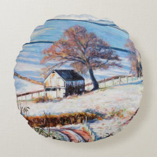 Winter Frost 2009 Round Pillow