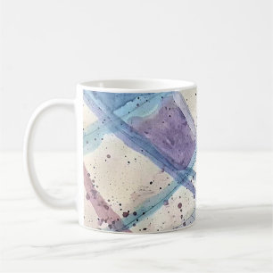 Winter Frost Abstract Watercolor Classic Mug
