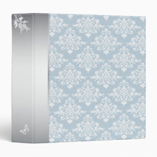 Winter Frost Damask Binder
