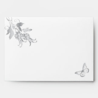 Winter Frost Damask Envelope A7B