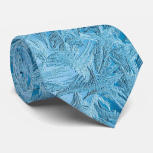 Winter frost neck tie