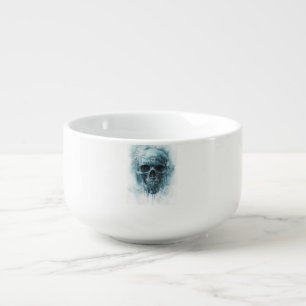 Winter Frost Skull Soup Mug