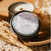 Winter Frost Snowflake Baby Shower Baby It's Cold Classic Round Sticker