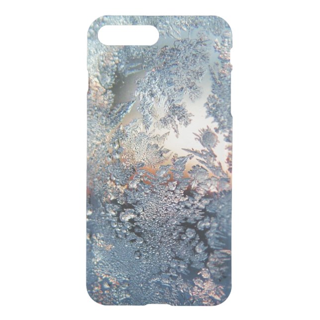 Winter frost snowflakes bling snowflake bokeh clea uncommon iPhone case (Back)