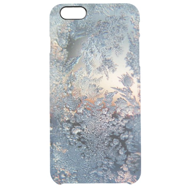 Winter frost snowflakes bling snowflake bokeh clea uncommon iPhone case (Back)