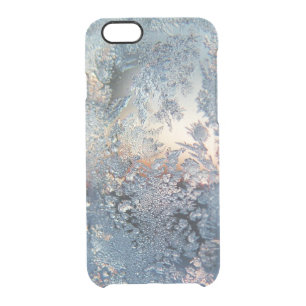 Winter frost snowflakes bling snowflake bokeh clea clear iPhone 6/6S case