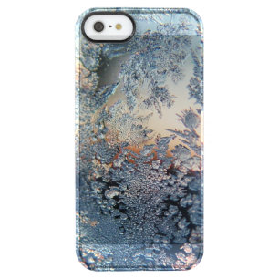 Winter frost snowflakes bling snowflake bokeh clea clear iPhone SE/5/5s case