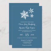 Winter Frost Snowflakes | Wedding Invitation (Front/Back)