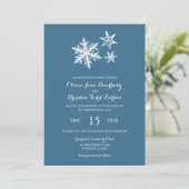 Winter Frost Snowflakes | Wedding Invitation (Standing Front)