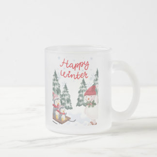 Winter Frosted Mug