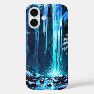 Winter Frozen Waterfall iPhone 16 Case