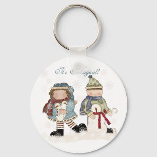 Winter Fun T-shirts and gifts Keychain