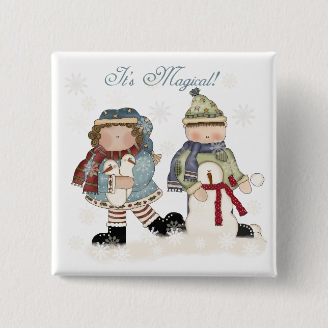 Winter Fun T-shirts and gifts Pinback Button (Front)
