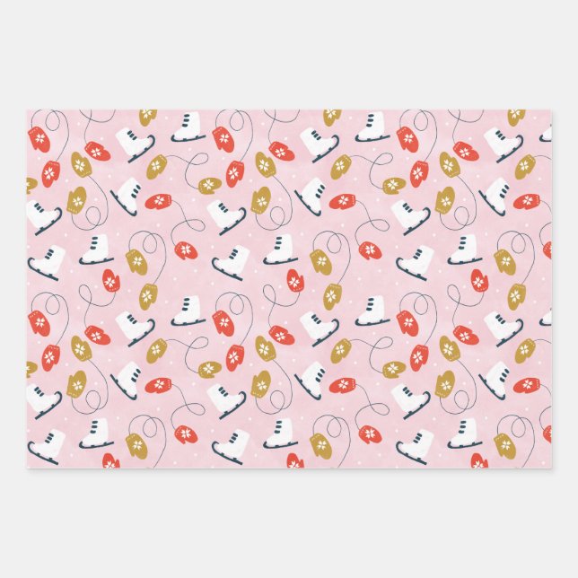 Winter Fun Wrapping Paper Sheets (Front)