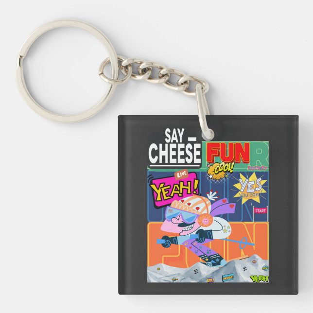 Winter Fun Yeah! Keychain (Front)