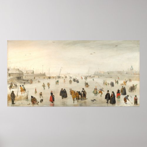 Winter Games _ Hendrick Avercamp Fine Art Poster