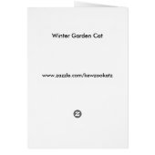 Winter Garden Cat Cards (Back)
