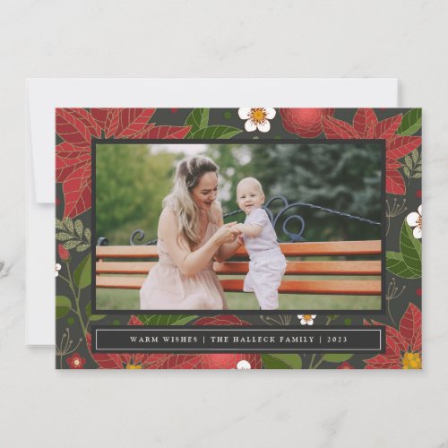 Winter Garden  Christmas Photo Card