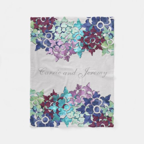 Winter Garden Fleece Blanket