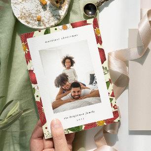 Winter Garden Holiday Photo Card