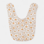 Winter Garden in Beige Baby Bib