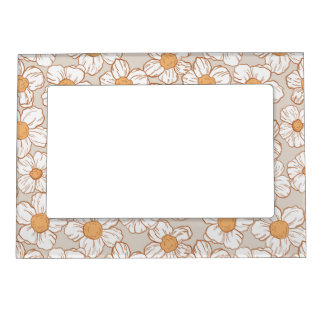 Winter Garden in Beige Magnetic Frame