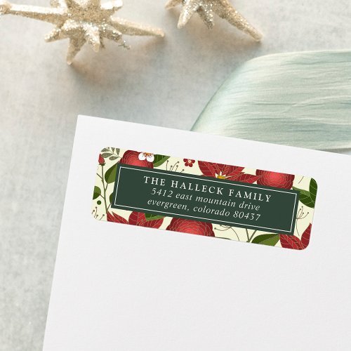 Winter Garden Return Address Label