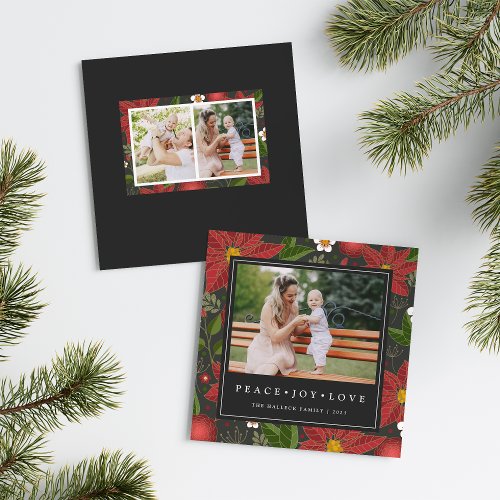 Winter Garden  Square Holiday Photo Card