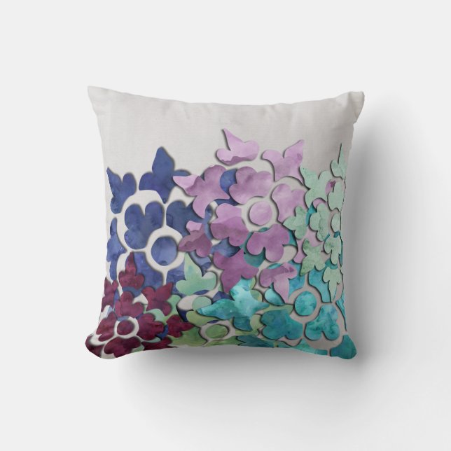 Winter Garden Throw Pillow (Front)