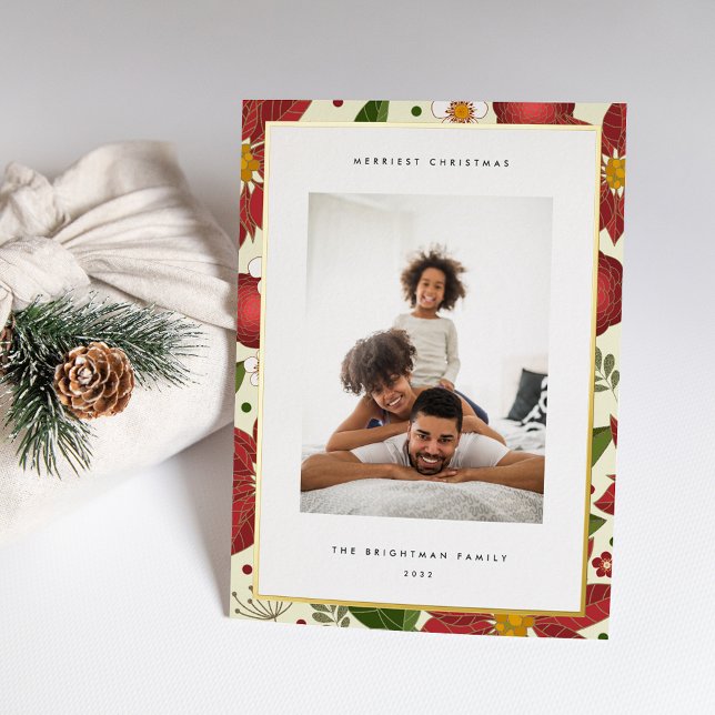 Winter Garden | Vertical Photo Foil Holiday Card (Creator Uploaded)