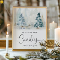 Winter gender neutral Guess how many candies Poster