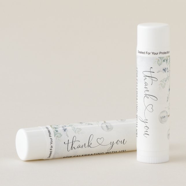 Winter gender neutral party favors. Christmas  Lip Balm (Front)