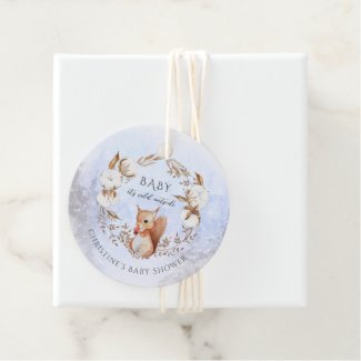 Winter Gender Neutral Squirrel Baby Shower