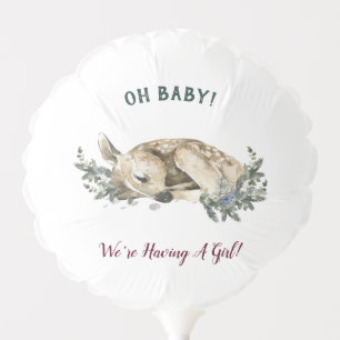 Winter Gender Reveal Baby It's Cold Outside Shower Balloon