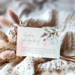 Winter Gender Reveal Books for Baby Enclosure Card<br><div class="desc">Elegant Christmas Gender Reveal Books for Baby. Click the "Customize Further" button to edit. Matching items in our store Cava party design</div>
