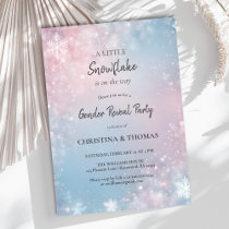 Winter Gender Reveal Party Invitation