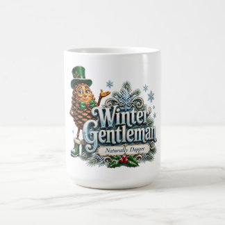 Winter Gentleman Pinecone Mug