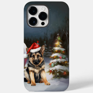 Winter German Shepherd Caravan Christmas Adventure Case-Mate iPhone 14 Pro Max Case